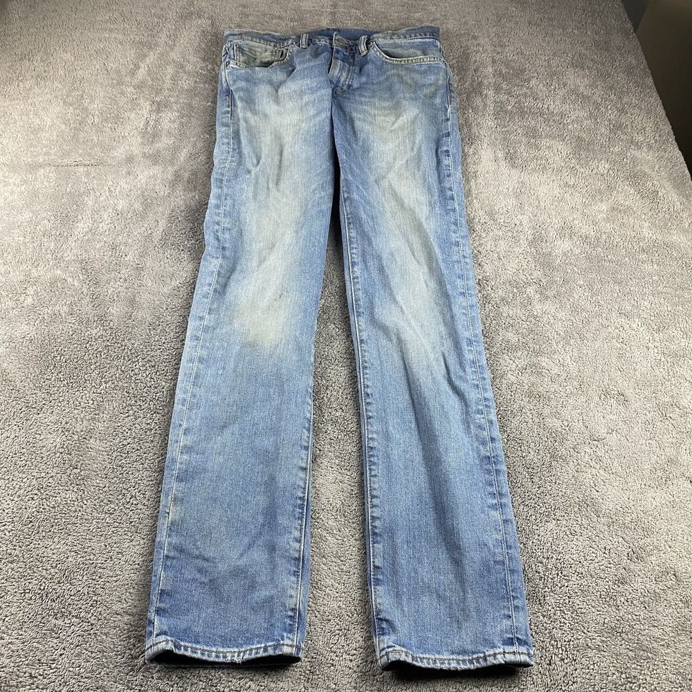 Levis 511 Slim Fit Jeans‎ Mens 31x32 Blue Light Wash Low Rise